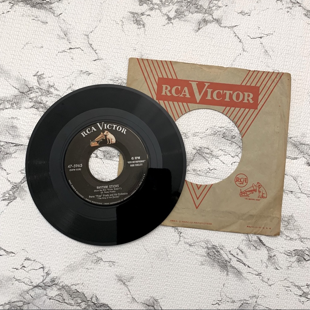 Vintage RCA Victor Perez “Prez” Prado and His Orchestra 45 RPM Record Album